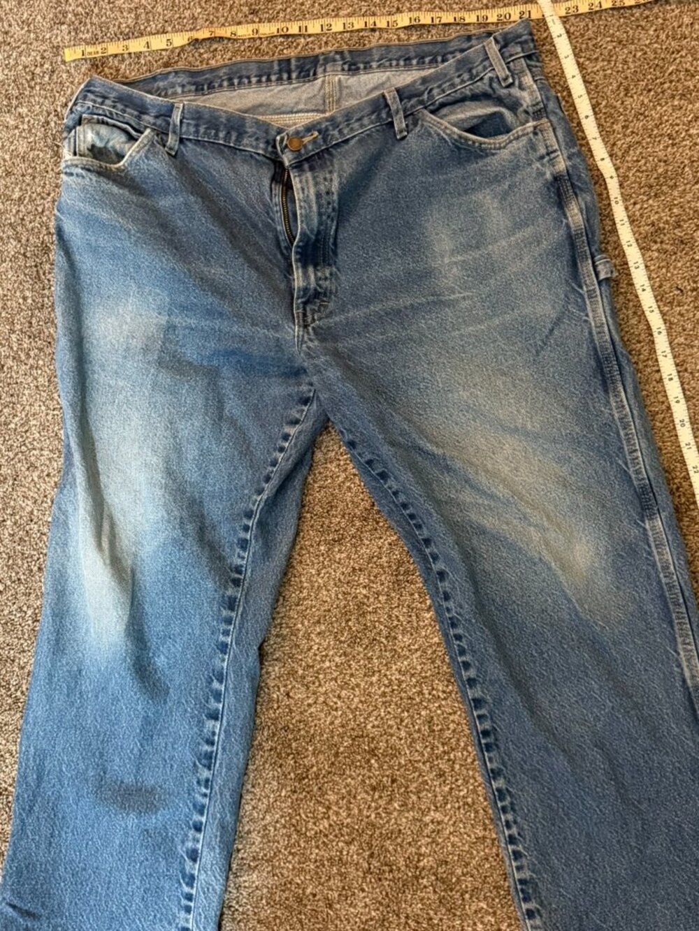 Dickies Carpenter Work Jeans Denim Blue Mens 42x30